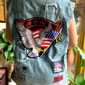 Harley Davidson Biker Jean Vest